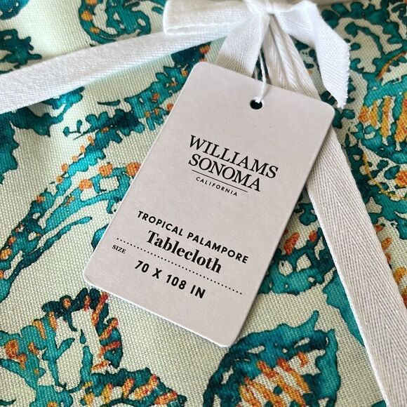 Williams Sonoma Tropical Palampore Tablecloth - Picture 2 of 7